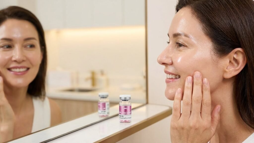 Rescate Cutáneo Post-Fiestas: PLLA + Glutatión con PLLACUBE® | KOEXIL plla woman koexil